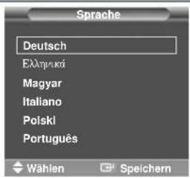 SAMSUNG SP43L2H - Menüsprache einstellen - 2