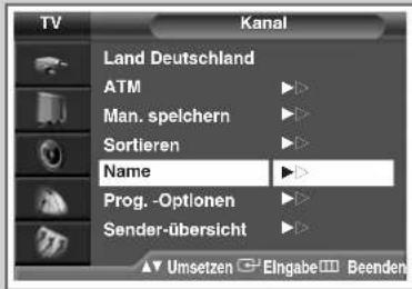 SAMSUNG SP42W4HPK - Kanäle benennen - 1