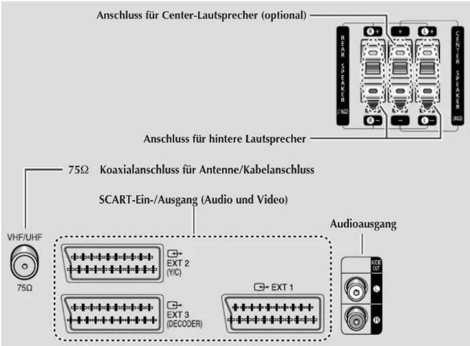 SAMSUNG SP42W4HPK - Anschlüsse (abhängig vom Modell) - 3