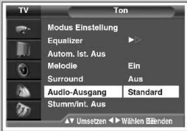 SAMSUNG SP42W4HPK - Externe Tonwiedergabe einstellen - 1
