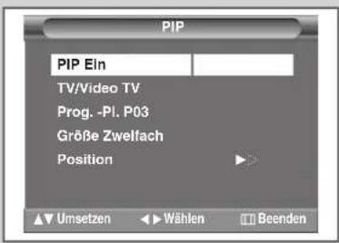 SAMSUNG SP42W4HPK - PIP-Funktion verwenden (Bild in Bild) - 2