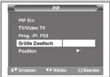 SAMSUNG SP42W4HPK - PIP-Funktion verwenden (Bild in Bild) - 5