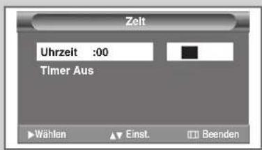 SAMSUNG SP42W4HPK - Aktuelle Uhrzeit einstellen und anzeigen - 3