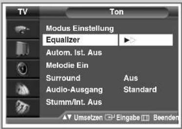SAMSUNG SP42W4HPK - Toneinstellungen anpassen - 1
