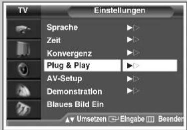 SAMSUNG SP42W4HPK - Plug & Play-Funktion (Fortsetzung) - 1