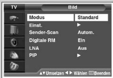 SAMSUNG SP42W4HPK - Bildstandard ändern - 4