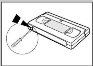 SAMSUNG CombiVision TX-20P1DF - Bespielte Kassette schützen - 2