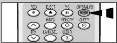 SAMSUNG CombiVision TX-20P1DF - Bildschärfenautomatik ("Crystal Playback") verwenden - 3