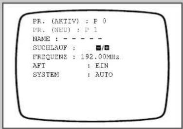 SAMSUNG CombiVision TX-20P1DF - Sender manuell speichern (Forts.) - 2