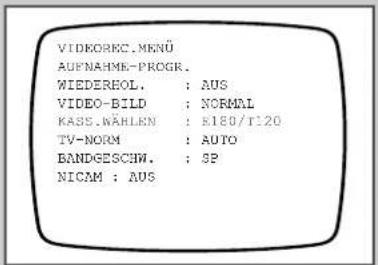 SAMSUNG CombiVision TX-14P1 - Videokassettenart auswählen - 1