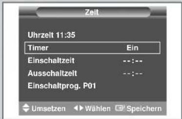 SAMSUNG SP61L2H - Uhrzeit einstellen und Fernseher automatisch ein-/ausschalten - 3