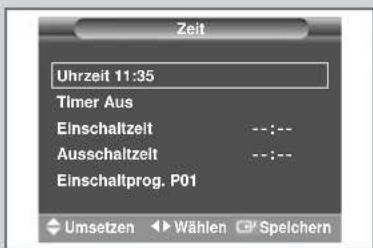 SAMSUNG SP61L2H - Uhrzeit einstellen und Fernseher automatisch ein-/ausschalten - 2