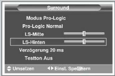 SAMSUNG SP61L2H - Dolby-Einstellungen anpassen - 2