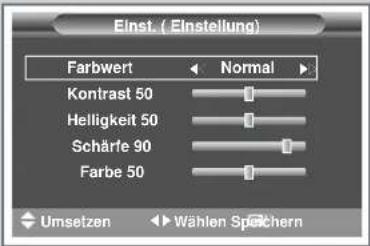 SAMSUNG SP61L2H - Bildeinstellungen anpassen - 3