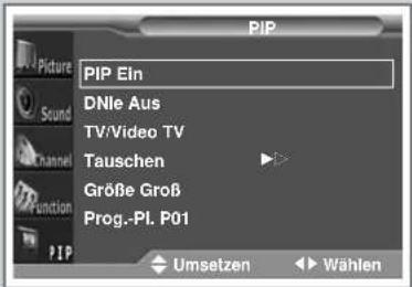 SAMSUNG SP61L2H - Bild-in-Bild-Funktion (PIP) verwenden - 1