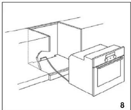 WHIRLPOOL AKZ 650/IX - Befestigung des Einbauherdes - 2