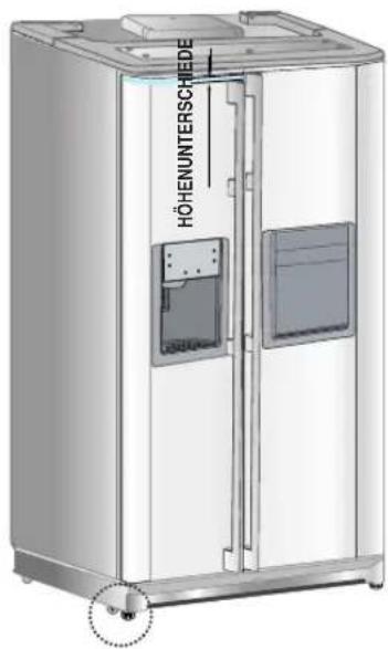 SAMSUNG RSE8KZAS - Bitte richten Sie das Kühlgerät zuerst gerade aus. - 1