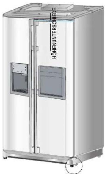 SAMSUNG RSE8KZAS - Bitte richten Sie das Kühlgerät zuerst gerade aus. - 3