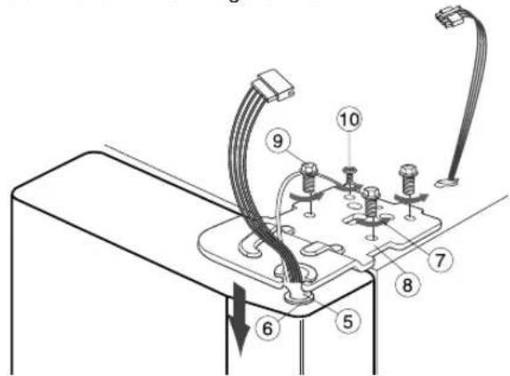 SAMSUNG RSE8KZAS - Tür des Kühlabteils montieren - 2