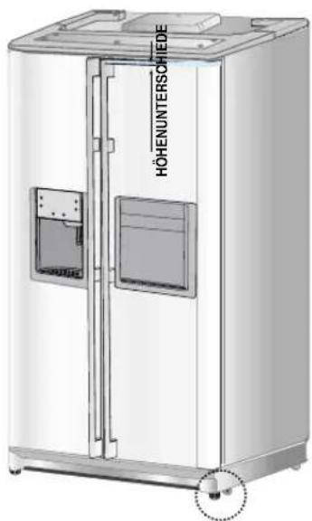 SAMSUNG RSE8KGPS1/XEG - Bitte richten Sie das Kühlgerät zuerst aus - 3