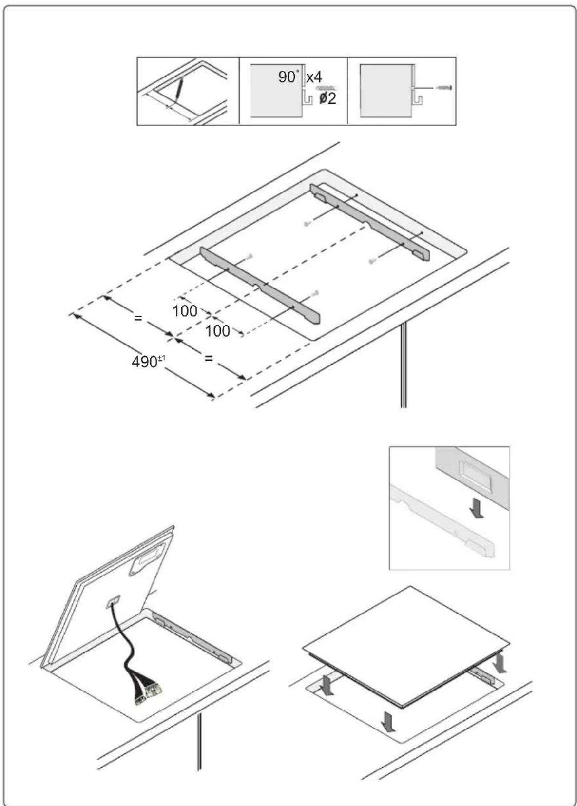 SAMSUNG HS-1000B - Einbau in einer Arbeitsplatte - 4