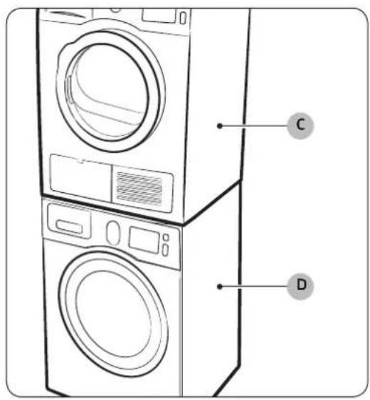 SAMSUNG DV8EK6010EW/EG - Aufstellen des Geräts - 1