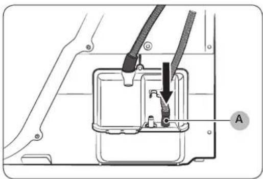 SAMSUNG DV8EK6010EW/EG - Anschließen des Abwasserschlauchs - 3