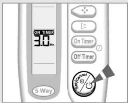SAMSUNG MC26AC2-12 - Setting the On Timer - 2