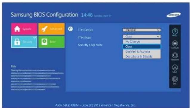 SAMSUNG DP505A2GI - Initialisieren des TPM-Chips - 3
