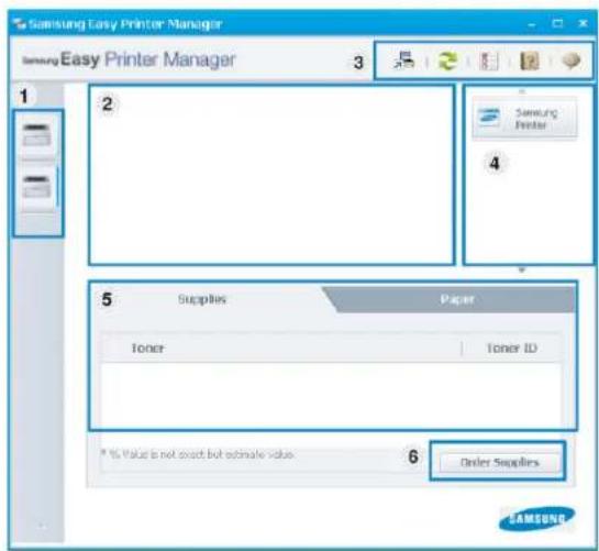 SAMSUNG MultiXpress SCX-8123 - Samsung Easy Printer Manager verstehen - 1