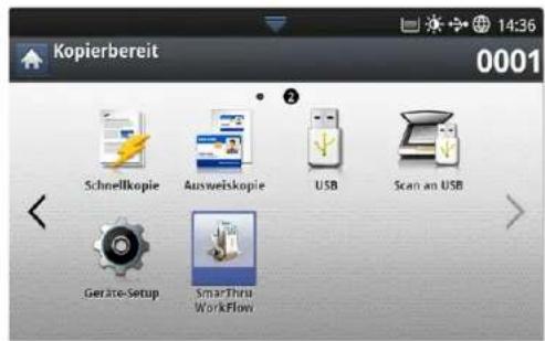 Kopierbereit 0001 Schnellkopie Ausweiskopie USB Scan an USB Geräte-Setup SmartThru Workflow
