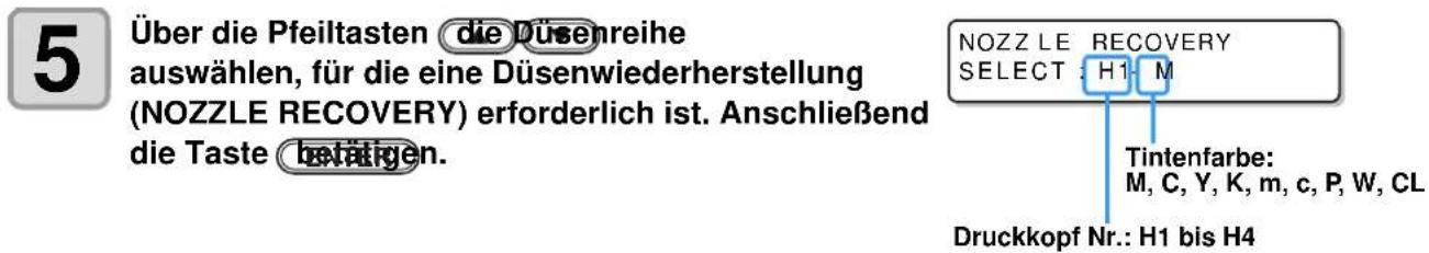 Mimaki UJF-3042HG - Druck über andere Düsen, falls fehlende Düsen nicht aktiviert werden - 7