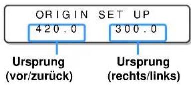 Mimaki UJF-3042HG - Der Lichtzeiger lässt sich mit den Tasten bewegen. - 1