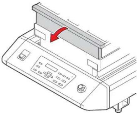 Mimaki UJF-3042HG - Frontklappe des Tisches öffnen. - 1