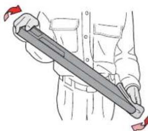 Mimaki UJF-3042HG - Die weiße Tintenkartusche mindestens zwanzig Mal langsam hin- und herbewegen. - 4
