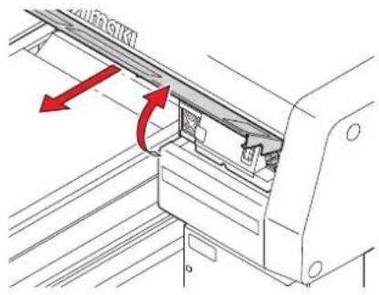 Mimaki UJF-6042 - Frontklappe abnehmen. - 1