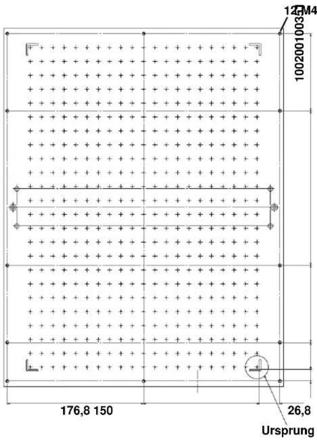 Mimaki UJF-6042 - Position der Kontaktpunkte - 1