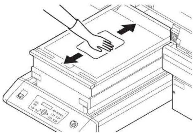 Mimaki UJF-6042 - Reinigung des Tisches - 1