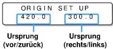 Mimaki UJF-6042 - Ändern des Ursprungs mit den Pfeiltasten - 4