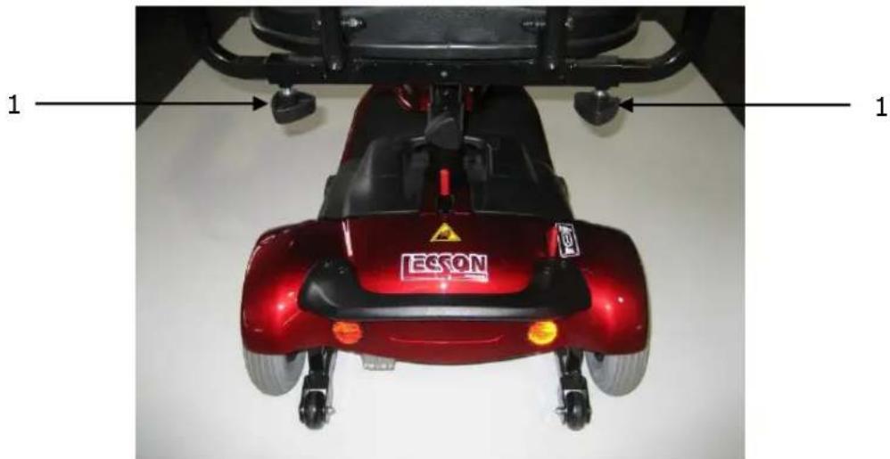 Lecson HS-328 - B.3 Verstellen der Armlehnen - 1