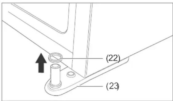 Hanseatic JC-201S - Glastür abmontieren - 3