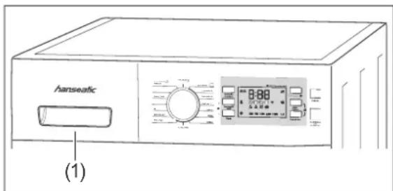 Hanseatic HWMB 714 A3 - Wasch-/Pflegemittel einfüllen - 1