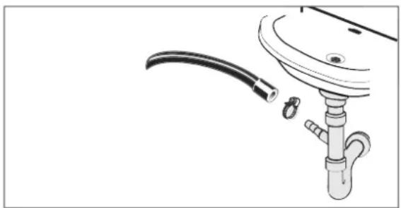 Hanseatic HWMB 714 A3 - Befestigung am Syphon - 1