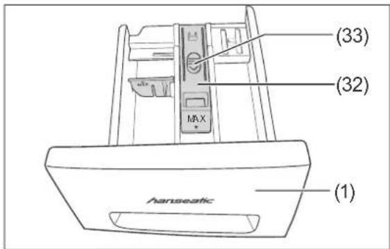 Hanseatic HWMB 714 A3 - Einspülschublade reinigen - 1