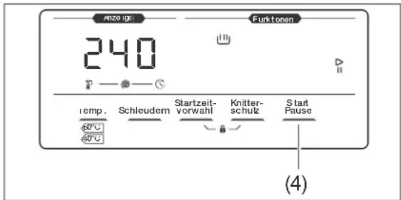 Hanseatic HWM 914 A3 IT - Programm unterbrechen und fortsetzen - 1
