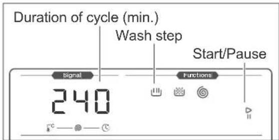 Hanseatic HWM 914 A3 IT - Selecting the cycle - 2