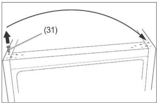 Hanseatic HTF14155A2R - Changing the door hinges - 10