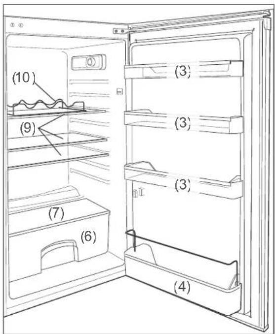 Hanseatic HTF14155A2R - Filling the fridge compartment - 1