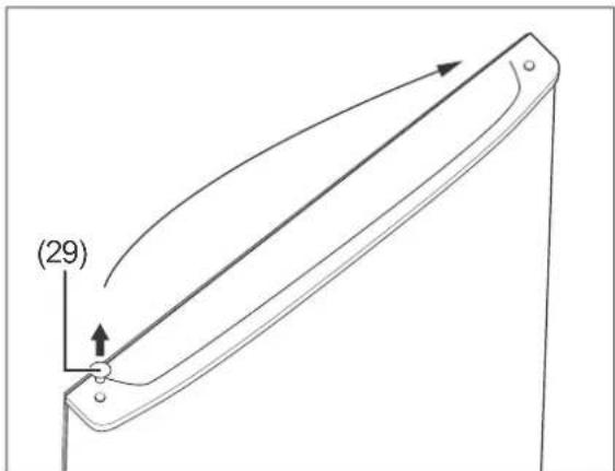 Hanseatic HTF14155A2R - Changing the door hinges - 8