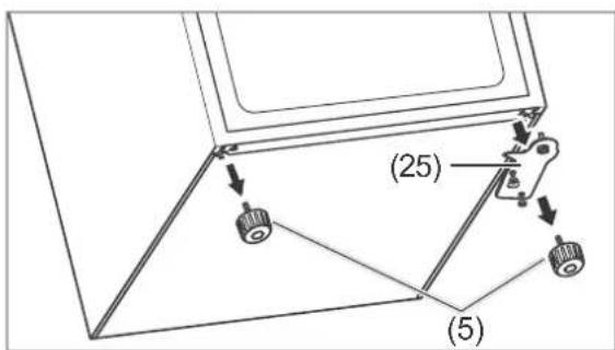 Hanseatic HTF14155A2B - Changing the door hinges - 5